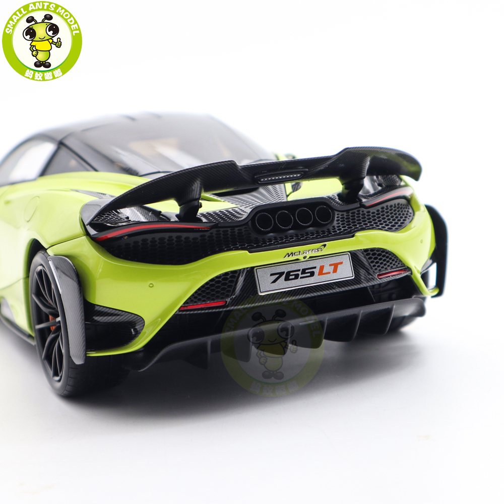 1/18 LCD HPD McLaren 765LT Supercar Green Diecast Model Car