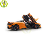 1/18 LCD HPD McLaren 765LT Supercar Orange Diecast Model Car Gifts For Father Friends