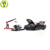 1/18 MOTORHELIX Nissan Skyline GT-R R34 NISMO CUSTOMIZED Diecast Model Toy Car Gifts For Father Friends