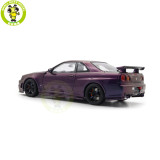 1/18 MOTORHELIX Nissan Skyline GT-R R34 NISMO CUSTOMIZED Diecast Model Toy Car Gifts For Father Friends