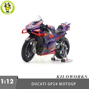 1/12 Kiloworks Ducati GP24 MOTOGP 2024 Diecast Motorcycle Model Toys Gifts For Father Friends