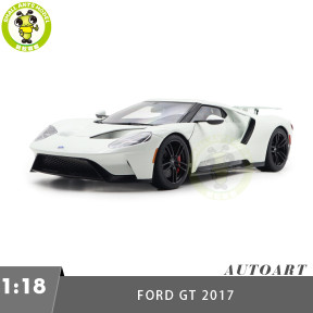 1/18 FORD GT 2017 Frozen White Autoart 72941 Model Toy Car Gifts For Father Friends