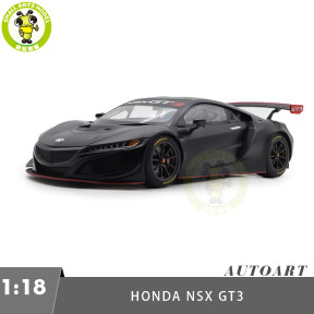 1/18 Honda NSX GT3 Matt Black / Custom Color Autoart 81899 Model Toy Car Gifts For Father Friends