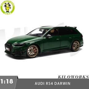 1/18 Audi RS4 RS 4 Avant Darwin Pro KengFai Kiloworks Diecast Model Toy Car Gifts For Father Friends