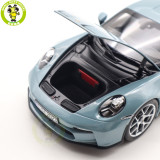 1/18 Porsche 911 S/T 2023 Norev 187470 Meissen Blue Diecast Model Toys Car Gifts For Father Friends