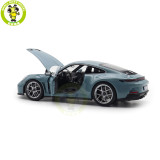 1/18 Porsche 911 S/T 2023 Norev 187470 Meissen Blue Diecast Model Toys Car Gifts For Father Friends