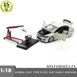 1/18 MOTORHELIX Honda CIVIC Type R FD2 2007 Early Version Diecast Model Toy Car Gifts For Father Friends