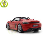 1/18 Porsche 718 Spyder RS 2023 Weissach Pack Norev 187271 Guards Red Diecast Model Toys Car Gifts For Father Friends