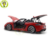 1/18 Porsche 718 Spyder RS 2023 Weissach Pack Norev 187271 Guards Red Diecast Model Toys Car Gifts For Father Friends