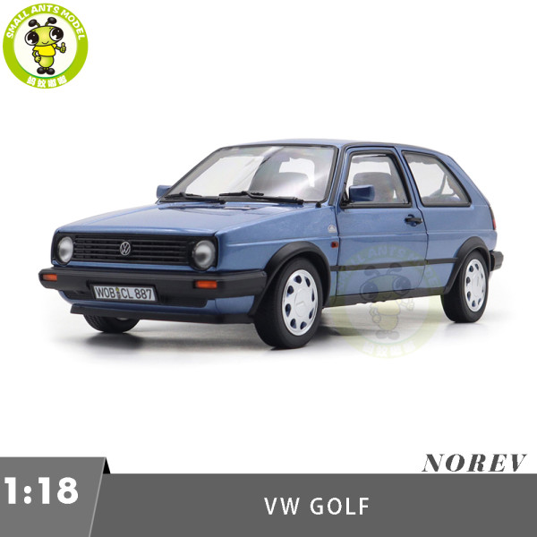 1/18 Norev 188562 VW Volkswagen Golf 1988 10 Million Blue Diecast Model Toy Car Gifts For Friends
