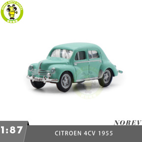 1/87 Norev 513230 Citroen 4CV 1955 Water Green Diecast Model Toy Car Gifts For Friends