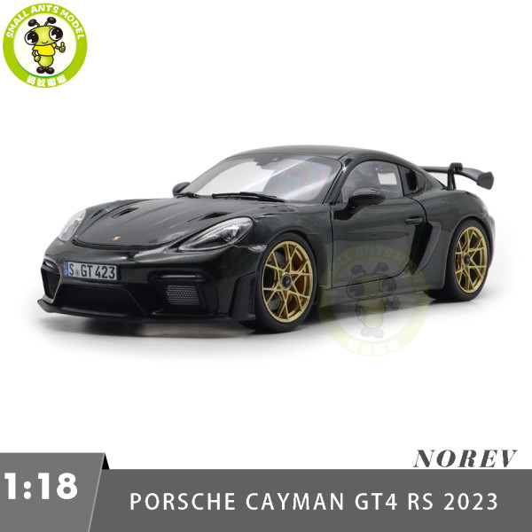 1/18 Porsche 718 Cayman GT4 RS 2023 Weissach Pack Norev 187250 Brewster Green Diecast Model Toys Car Gifts For Father Friends