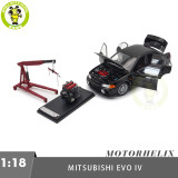 1/18 MOTORHELIX Mitsubishi EVO IV Diecast Model Toy Car Gifts For Father Friends