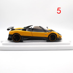 Defective 1/18 PAGANI ZONDA Cinque Roadster 2009 Giallo Ginevra Almost Real 850613001 Diecast Model Toys Car Boys Girls Gifts