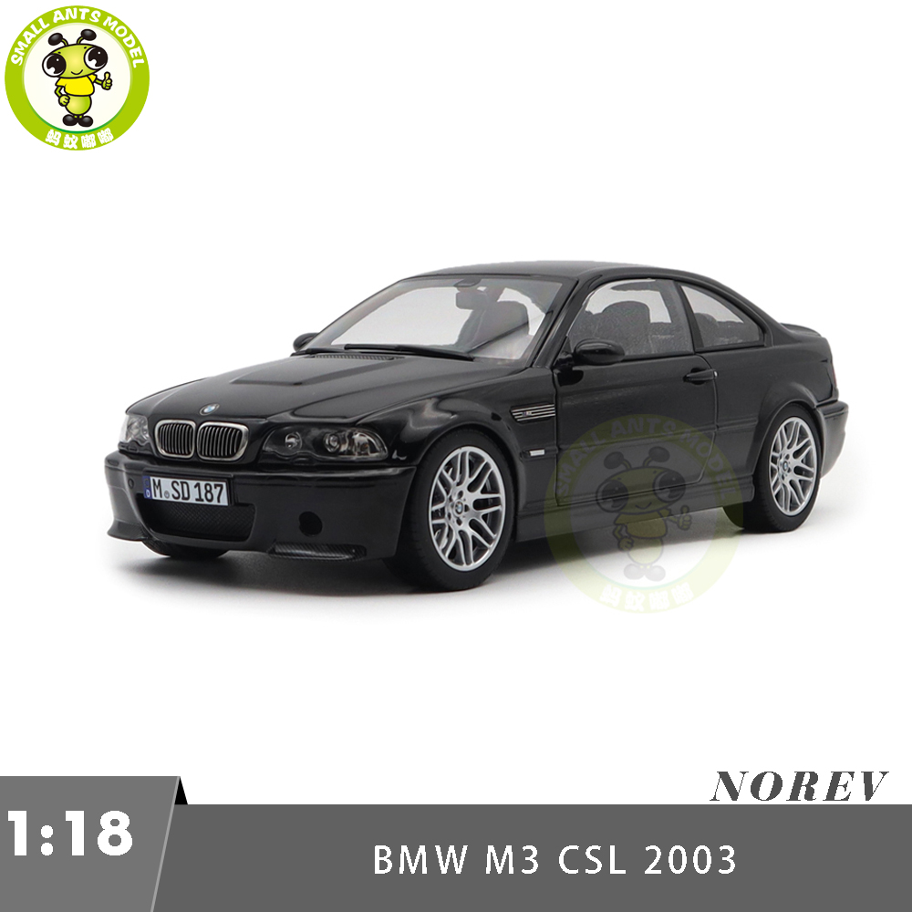 1/18 Solido 2003 BMW M3 (E46) CSL (Black) Diecast Car Model