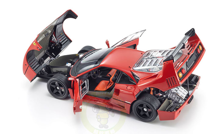キョウショウ　F40light weight 1／18 Kyosho 1:18 Ferrari F40 Light Weight LM Wing Diecast Car