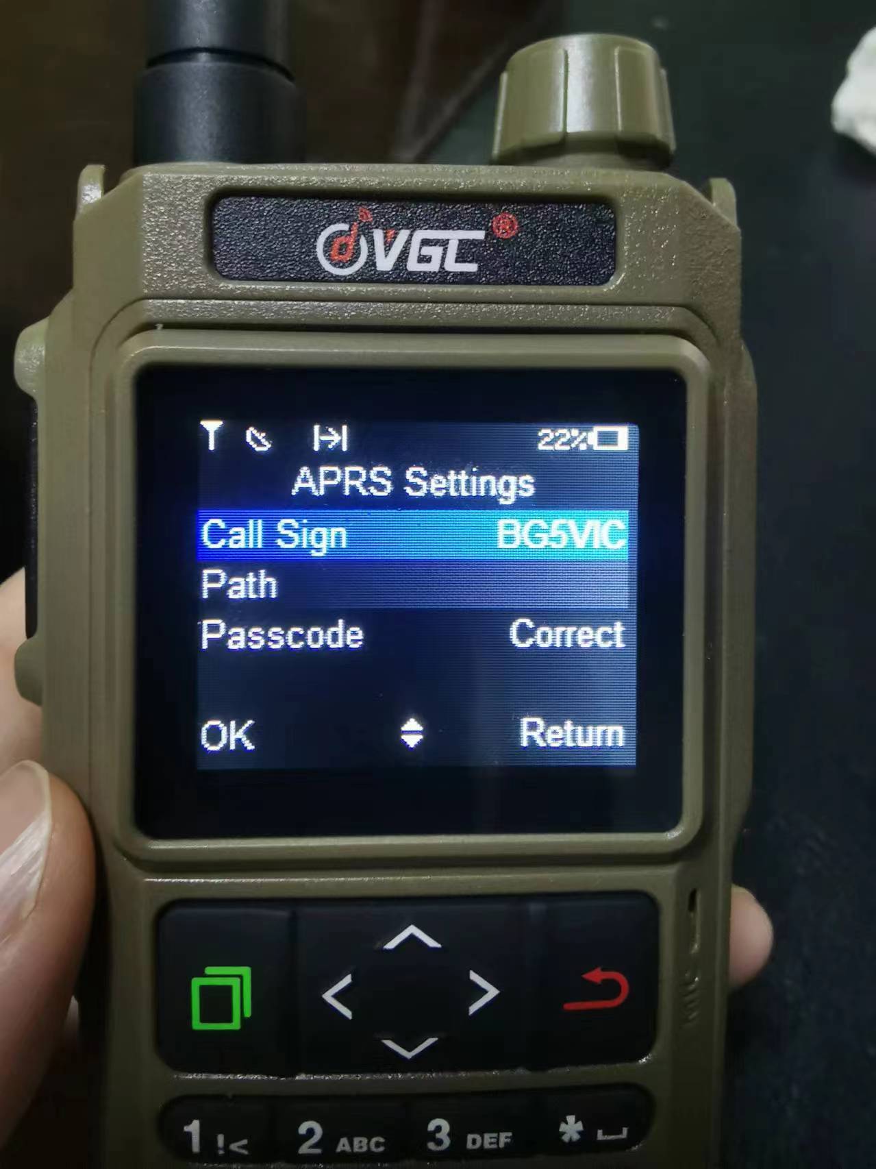 VR-N76 APRS setting VR-N76 APRS setting