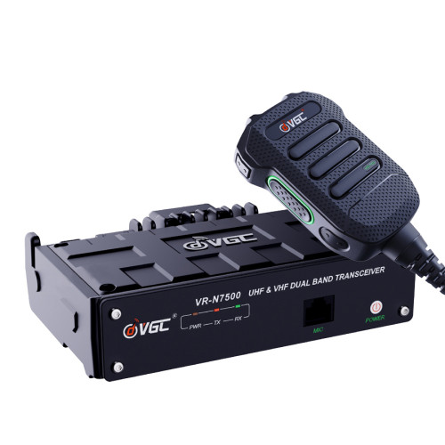 VGC VR-N7500 Headless Ham Radio | 50W App-Controlled Dual Band Mobile Radio
