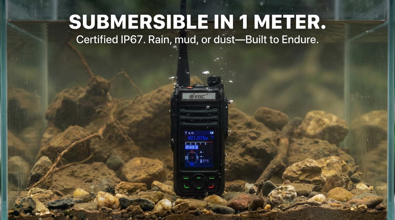 VR-N75 IP67 Waterproof Rating Test - Submersible Rugged Radio for Maritime and Industrial Missions