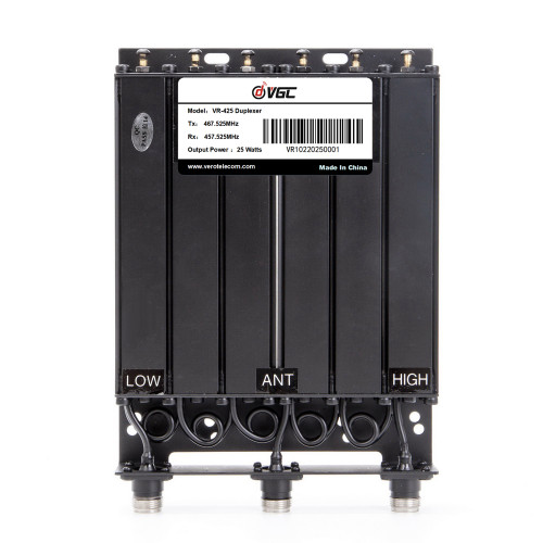 VERO VR-425D | 25W Compact UHF Cavity Duplexer for Mini Repeater