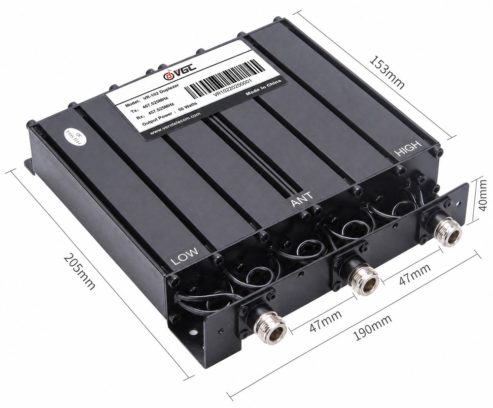 VR-450D Vector Network Analyzer Test Chart Showing Ultra High Isolation Curve