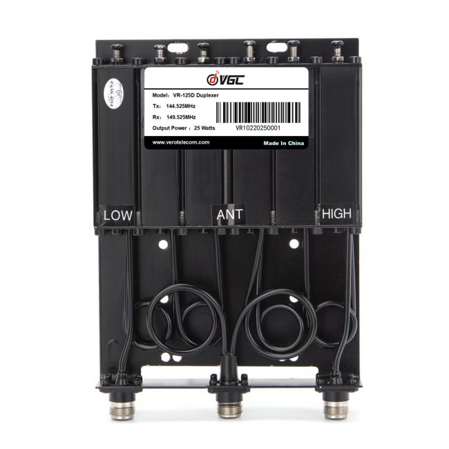 VR-125D 25W VHF Compact Cavity Duplexer for Mini Portable Repeater | Vero Telecom