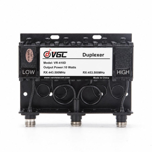 VERO VR-410D | 10W Compact UHF Cavity Duplexer for Mini Repeater