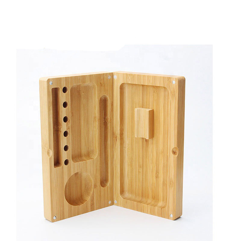 Bamboo rolling keyboard tray