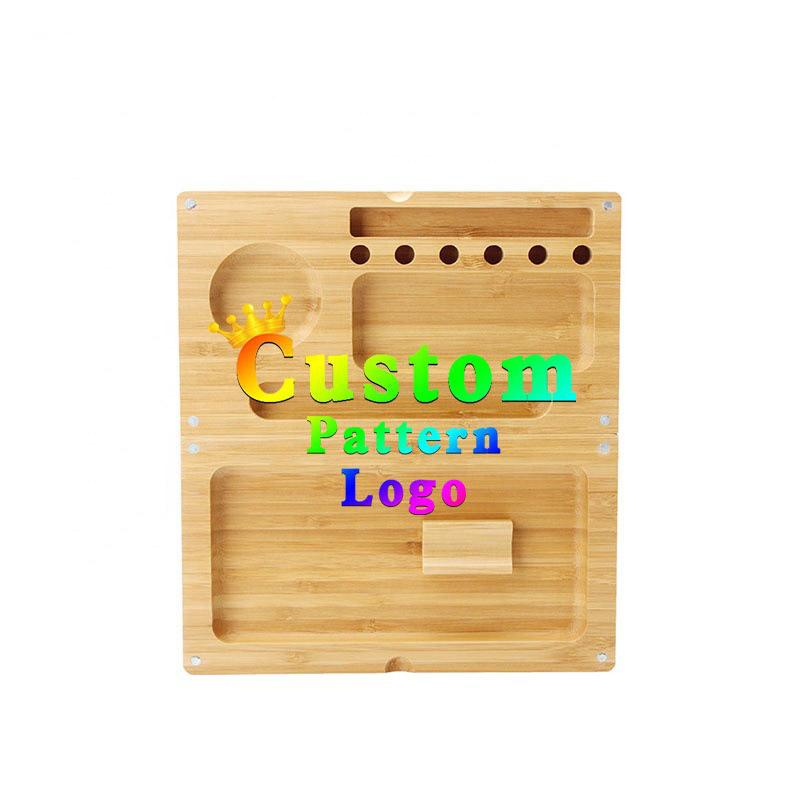 Bamboo rolling keyboard tray