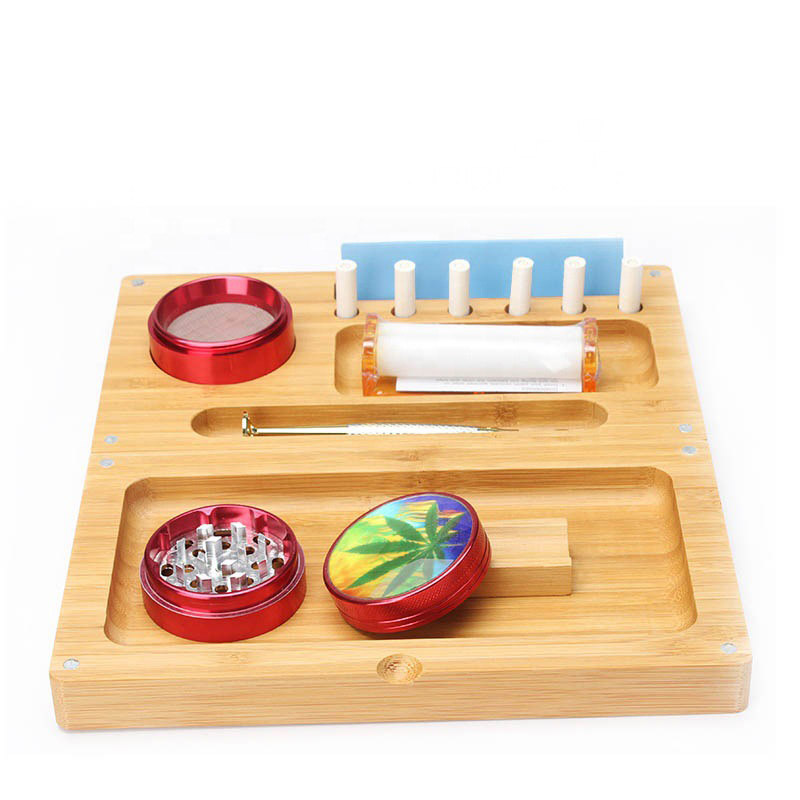 Bamboo rolling keyboard tray