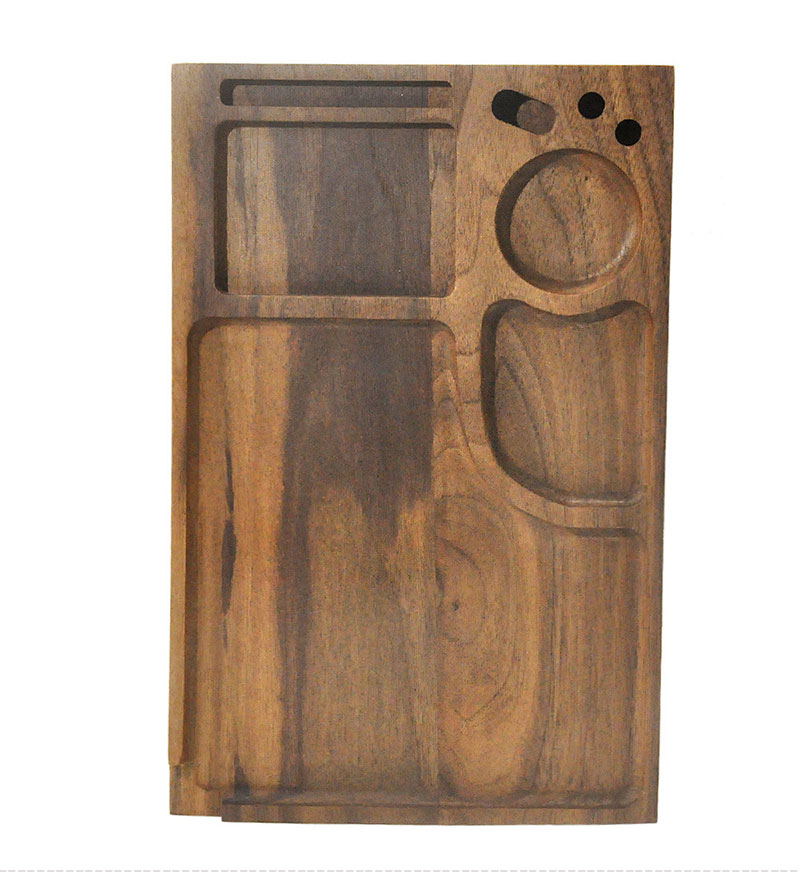 rolling tray with grinder built in