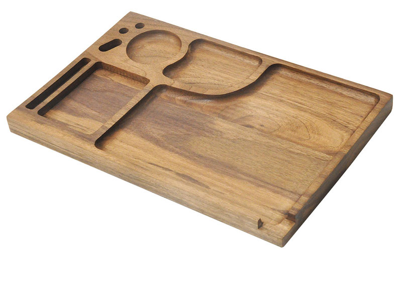 rolling tray with grinder built in