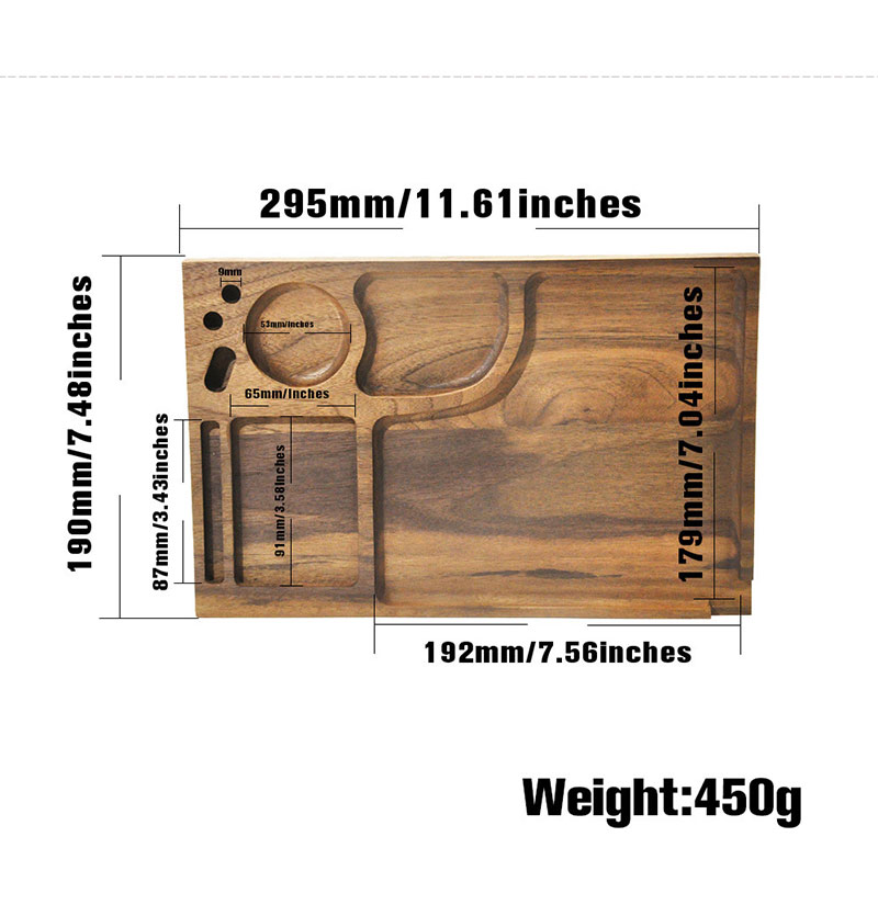 rolling tray with grinder built in