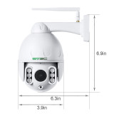 SV3C PTZ WiFi Camera Outdoor, 1080p Wireless Security IP Camera, Pan Tilt 5X Optical Zoom, Two Way Audio, 196ft Night Vision, Waterproof Surveillance CCTV, Motion Detection Alarm, Support Max 128GB SD