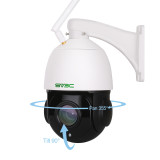 【20X Optical Zoom】SV3C 1080P WiFi PTZ Security Camera Outdoor, Pan Tilt with 20X Optical Zoom, Wireless IP Dome Surveillance CCTV Camera, 196ft IR Night Vision, Two-Way Audio, IP66 Waterproof, Built-in SD Slot
