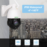 SV3C 5MP PTZ Camera Outdoor, 【Update】2.4/5 GHZ WiFi Security IP Cameras Support 20X Optical Zoom, Onvif, RTSP PC Web Browser Viewing, Humanoid Detect, FTP, IP66 Waterproof,2-way Audio, SD Card Record