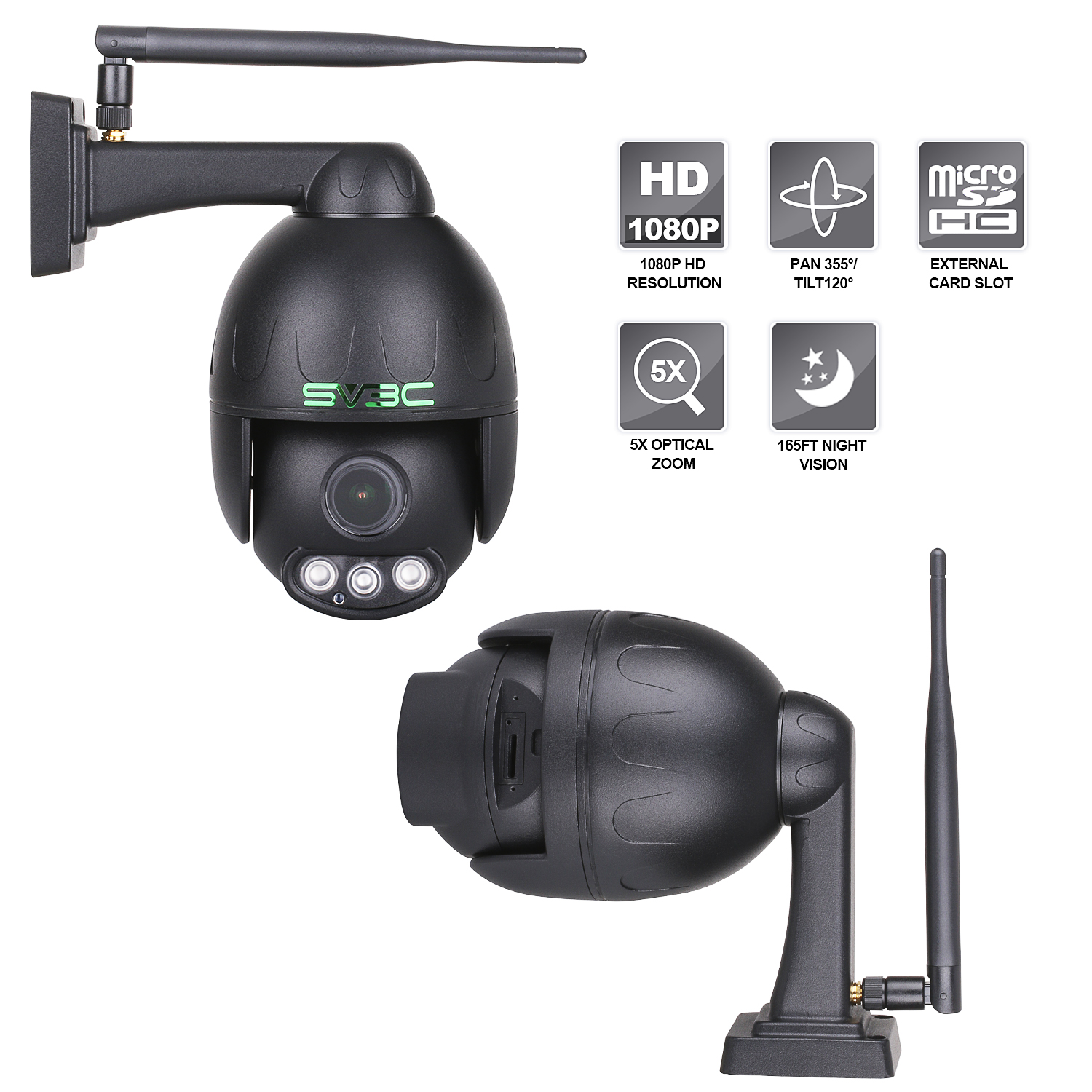Sv3c 1080p outdoor ptz wifi security camera manual sale