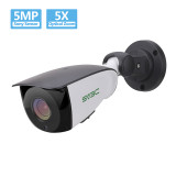 5MP Outdoor Security Camera, SV3C 5X Optical Zoom WiFi Wireless Surveillance IP Camera System with Two-Way Audio, Motion Detection CCTV, Waterproof HD Night Vision Camera, Support Max 128GB SD Card