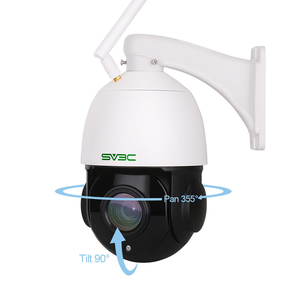 US$ 229.59 - Outdoor 5MP PTZ IP POE Security Camera, SV3C Pan 360° Tilt 20X  Optical Zoom Home Surveillance Camera, 200FT IR HD Night Vision Waterproof  Motion Detect Remote Access Onvif RTSP,