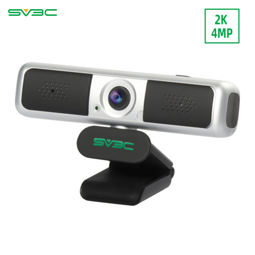 SV3C 2K 4MP HD Video Webcam with Microphone, 4MP USB Plug & Play Stream Web cam with 360° Vision Privacy Cover PC Computer Camera for Laptop
