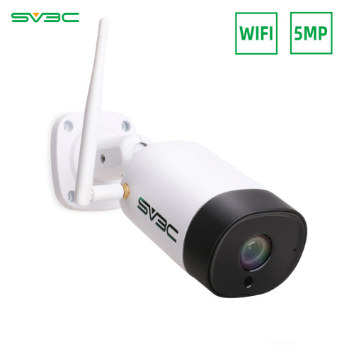 SV3C 5MP HD 2560x1920 Wireless Outdoor Security Camera with Two-Way Audio, IR Night Vision, Motion Detection, IP67 Waterproof Camera for Outdoor Indoor, Support Max 128GB SD Card