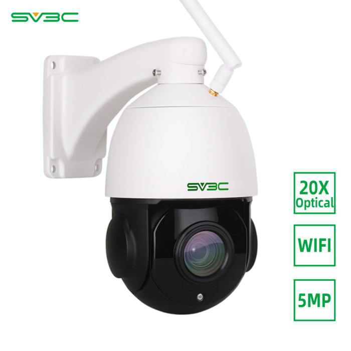 US$ 279.99 - 5MP PTZ WiFi Security Camera Outdoor, SV3C Pan Tilt with 20X  Optical Zoom Wireless Surveillance CCTV IP Camera, HD 5 Megapixels 196ft  Night Vision Camera, IP66 Waterproof Camera with