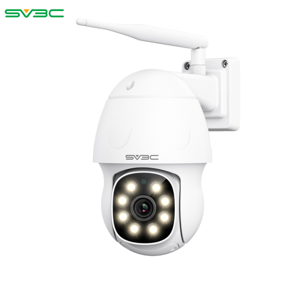 SV3C Cámara PTZ con zoom óptico de 20X para exteriores, cámaras IP WiFi de  5 MP, cámara de seguridad exterior con inclinación panorámica compatible