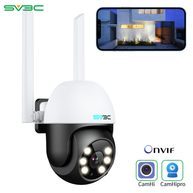 1080P Wifi Surveillance Camera, SV3C Wireless Home Security PTZ Camera, IP CCTV,4X Digital ZOOM,AI Human Detect,CamHi,ONVIF