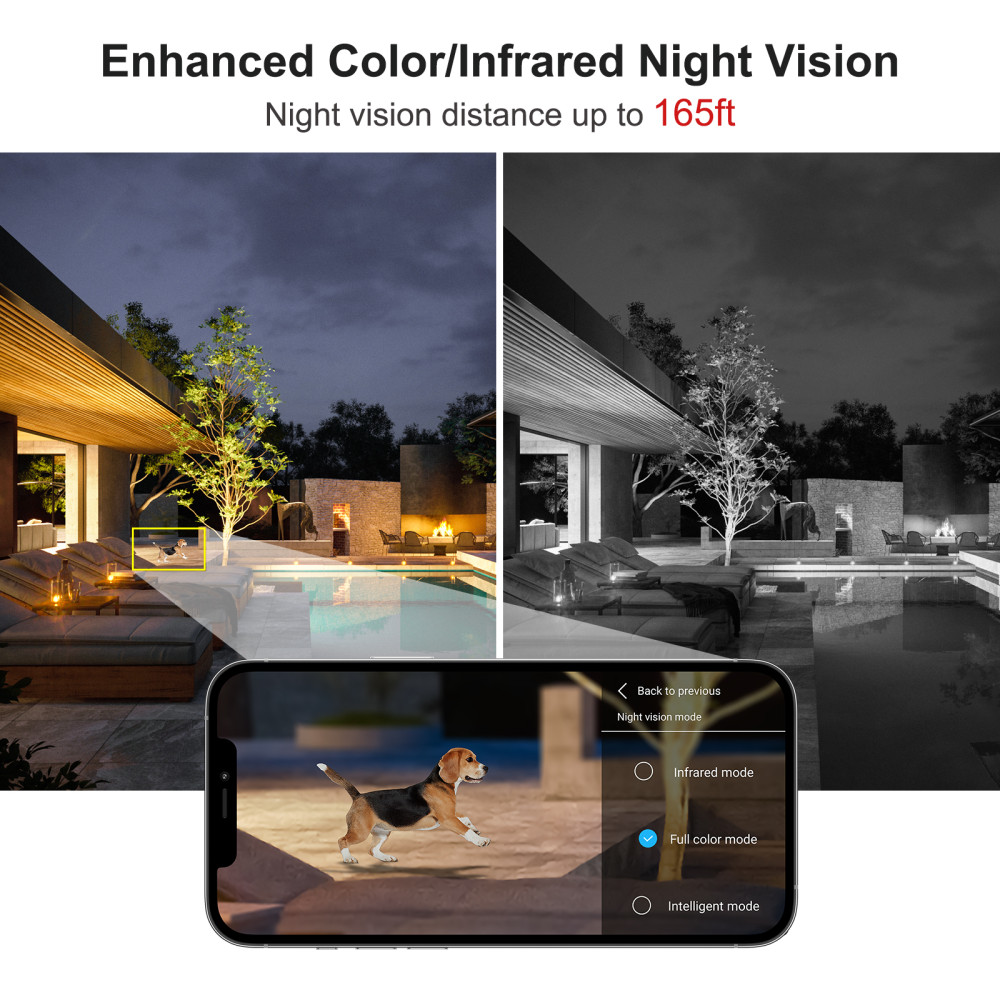 SV3C PTZ WiFi Security Camera Outdoor 15X Optical Zoom Auto Tracking 5MP/8MP Floodlight Color Night Vision Wireless IP Cam, 2-Way Audio, Metal Shell, RTSP, FTP, SD Card Record, BlueIris, Onvif Conformant