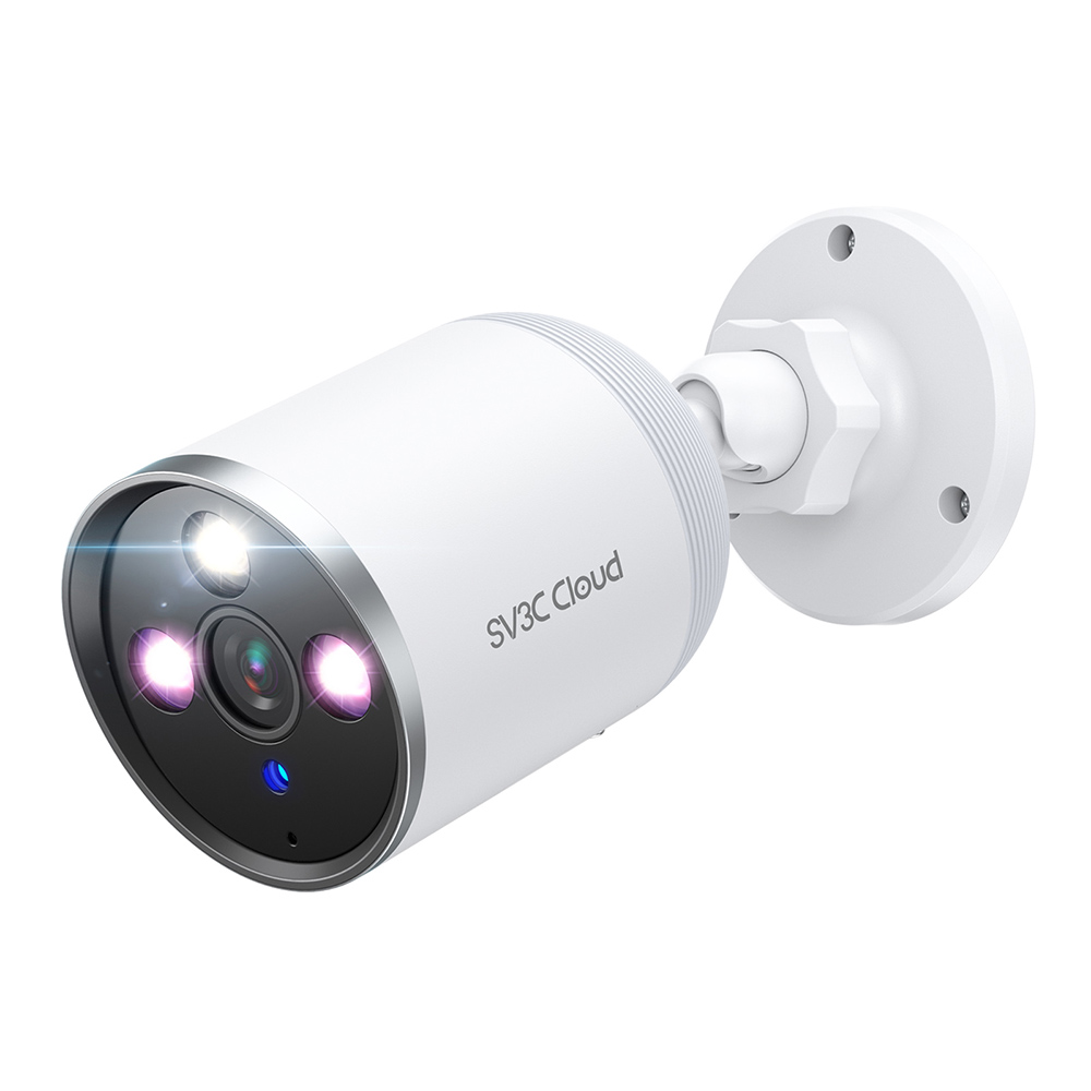 US$ 35.99 - SV3C WiFi Camera Security Outdoor, 2K Outside Surveillance  Bullet IP Security Camera with Motion Alert and FloodLight, IP Camera  Outdoor with Alexa, ONVIF, 2.4g WiFi, Two-Way Audio, Cloud &