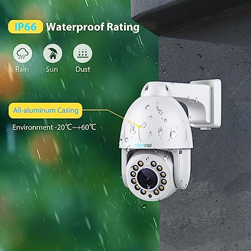 SV3C POE PTZ Security Camera Outdoor 15X Optical Zoom 5MP Auto