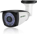 SV3C 5MP POE IP Camera, 5 Megapixels Security Camera Outdoor with 2-Way Audio, Humanoid Detection, IP66 Waterproof, Power Over Ethernet Cameras Support Max 128G SD Card Record, Browser View (No WiFi)