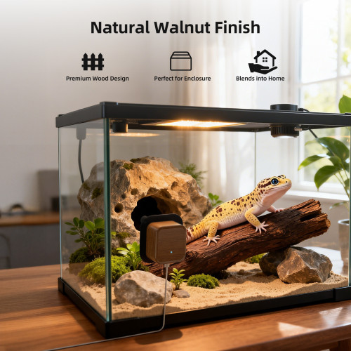 5MP Aquarium & Terrarium Camera, WiFi Pet Camera with Daily Time-Lapse Video, 120° Wide-Angle Anti-Glare Lens, AI Motion Alerts, Color Night Vision, Easy Magnetic Install for Fish, Reptiles, Insect