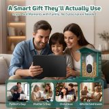 SV3C Smart Bird Feeder with Camera Solar Powered - 4K UHD Video Bird Feeder, AI Bird Identification Lifetime Free, 2.4G/5G Wi-Fi, Durable Metal, Backyard Birdwatching Gifts for Mom Dad & Bird Lovers
